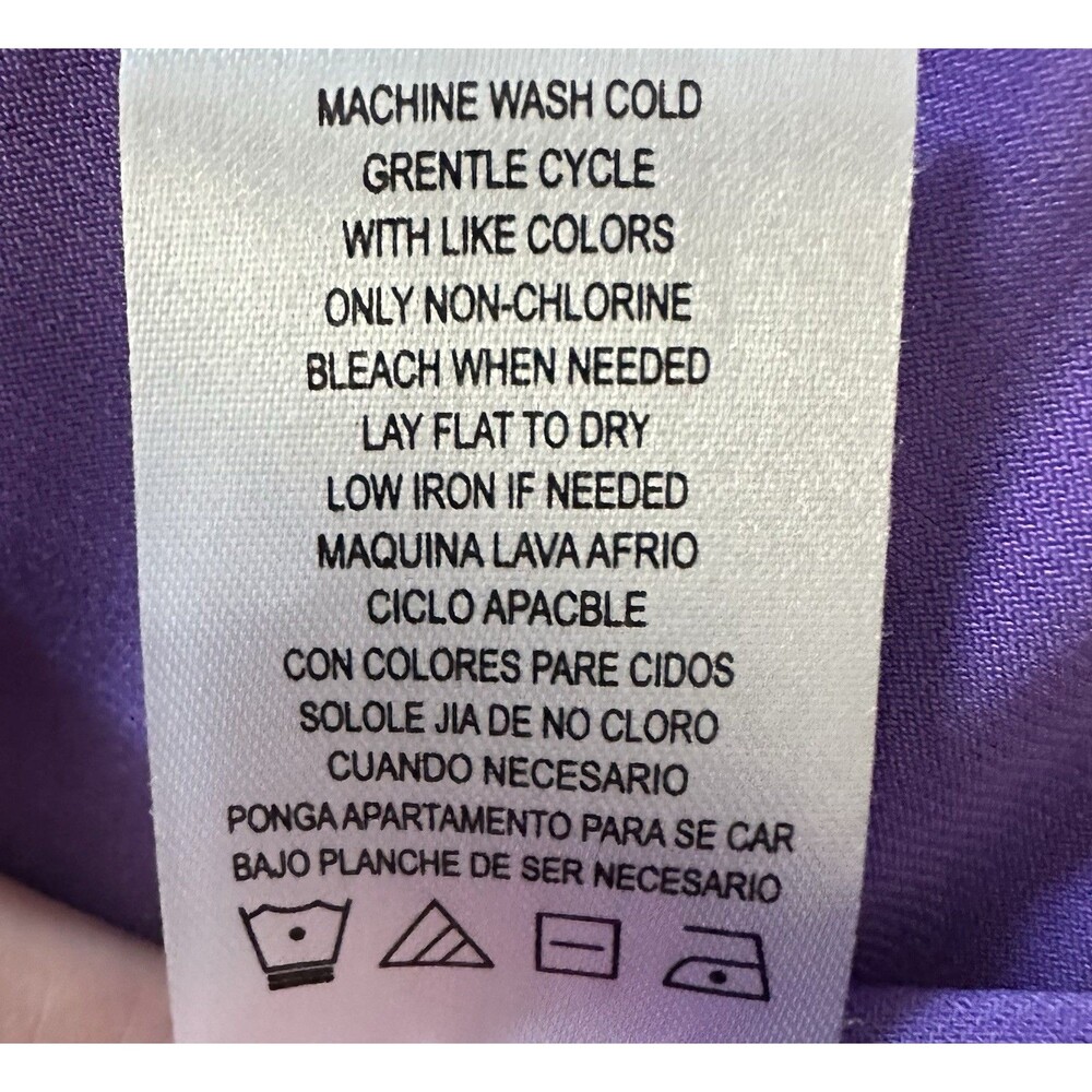 Nina Leonard Purple Dress XL Sleeveless Stretch Chain Waist Fit Flare - Picture 5 of 8